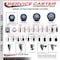 Service Caster 3'' Blue Polyurethane Wheel Swivel 3/4'' Square Stem Caster with Brake SCC-SQ20S314-PPUB-BLUE-PLB-34 - alternate 4
